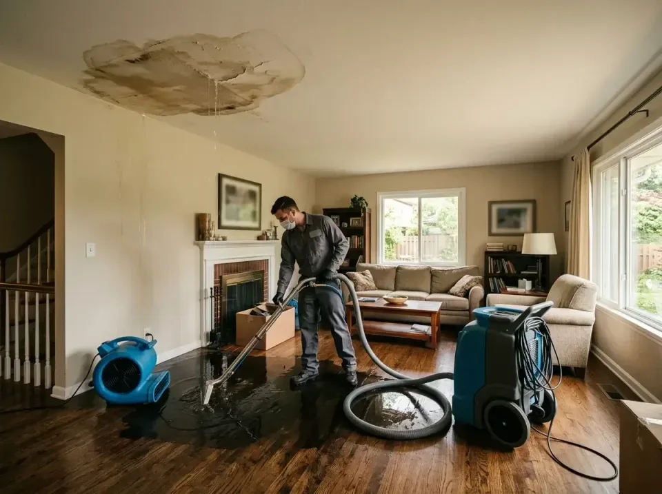 attic-pipe-burst-ceiling-drip-008 — frequently asked questions, Water Damage Restoration & Carpet Care in Northern Cambria,…